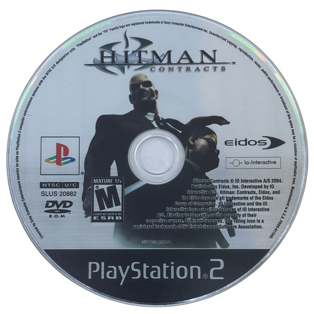 Hitman Contracts Sony PlayStation 2 PS2 2004 Eidos SLUS 20882 Disc Only